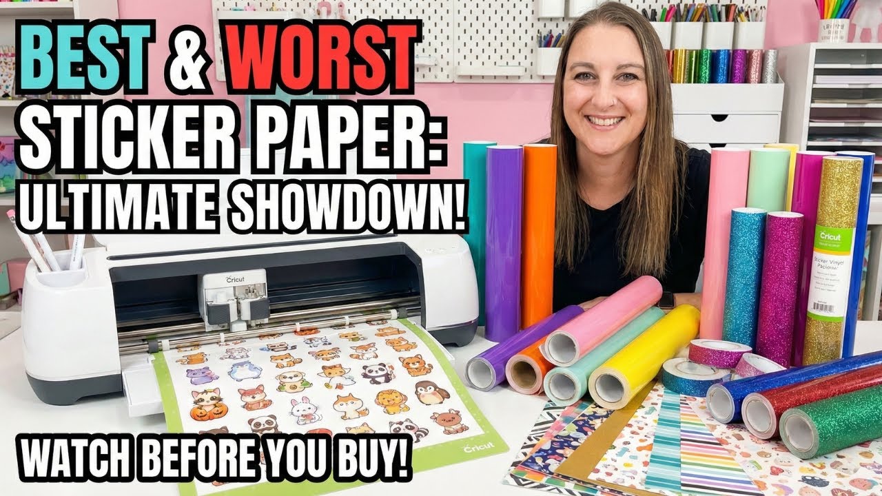 Best Sticker Paper for Cricut | I Tested 5 Printable Vinyl Brands