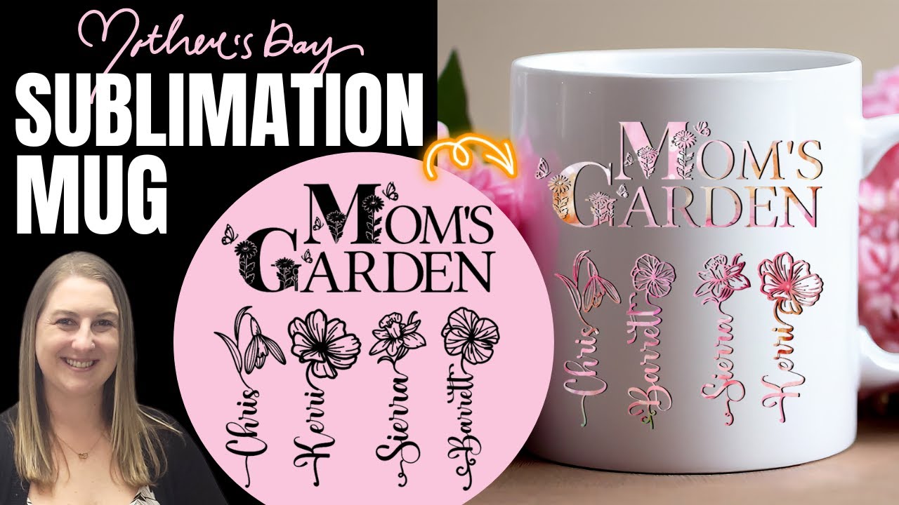 ☕ Personalized Cricut Mug Tutorial | Family Name Birth Flower Design