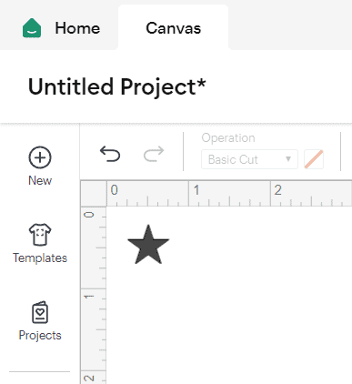 Use a star to perform test cuts if you are having cricut problems