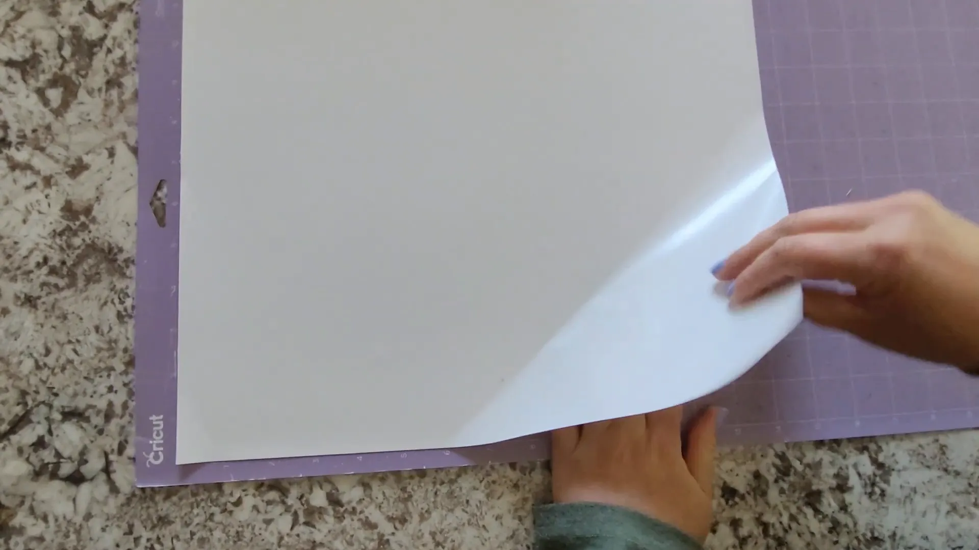 Father's Day Cricut Project: How to Make a DIY Fist Bump T-Shirt 7 Cricut machine cutting heat transfer vinyl