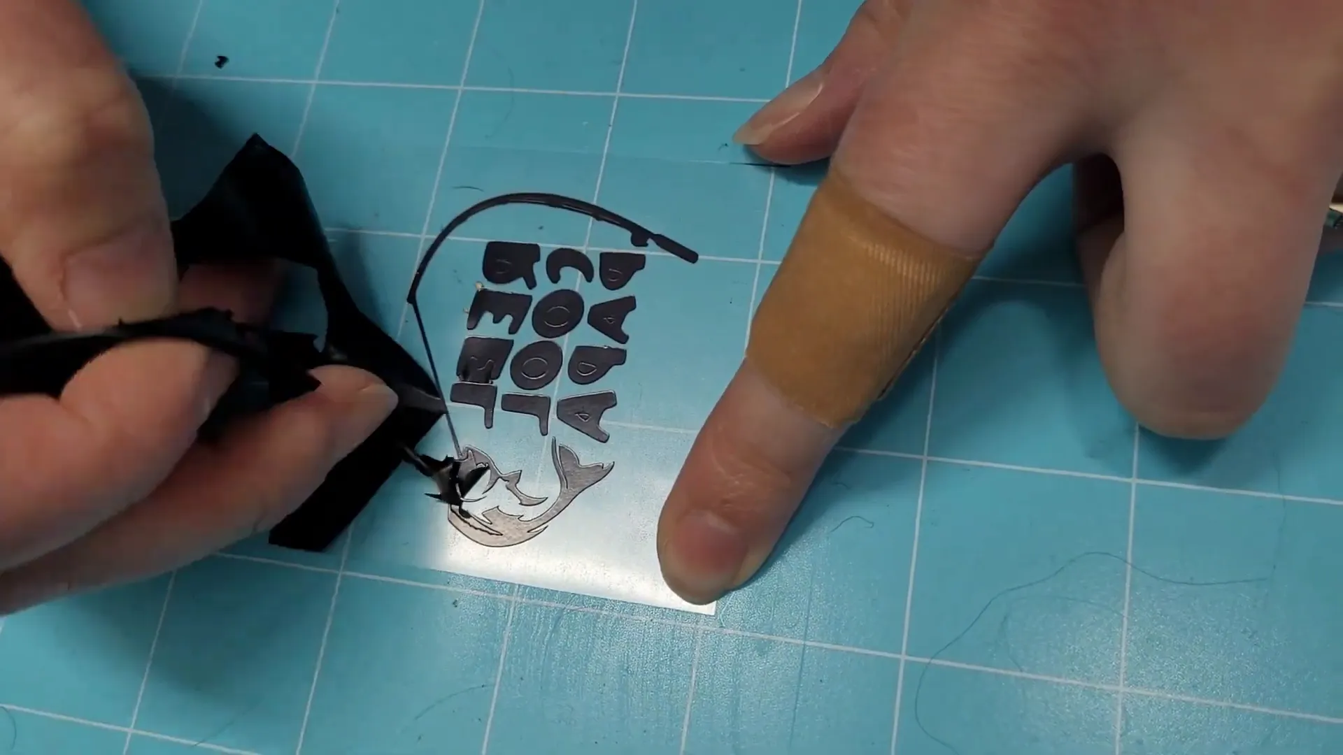 How To Make Leather Patch Hats 2 Ways: Laser Engraving & HTV xTool m1 8 Heat transfer vinyl design weeded and ready to press