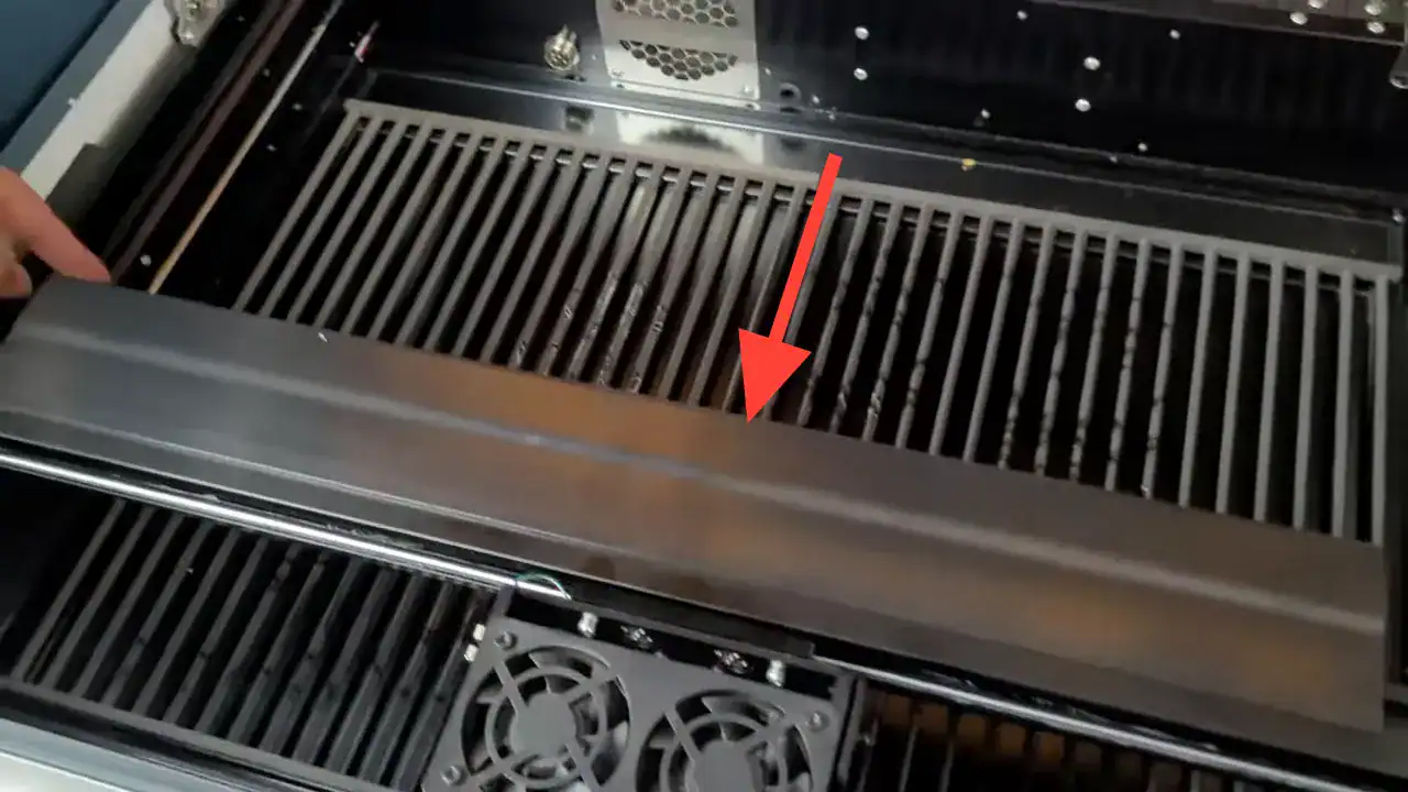Moving the laser head to the front of the WeCreat machine
