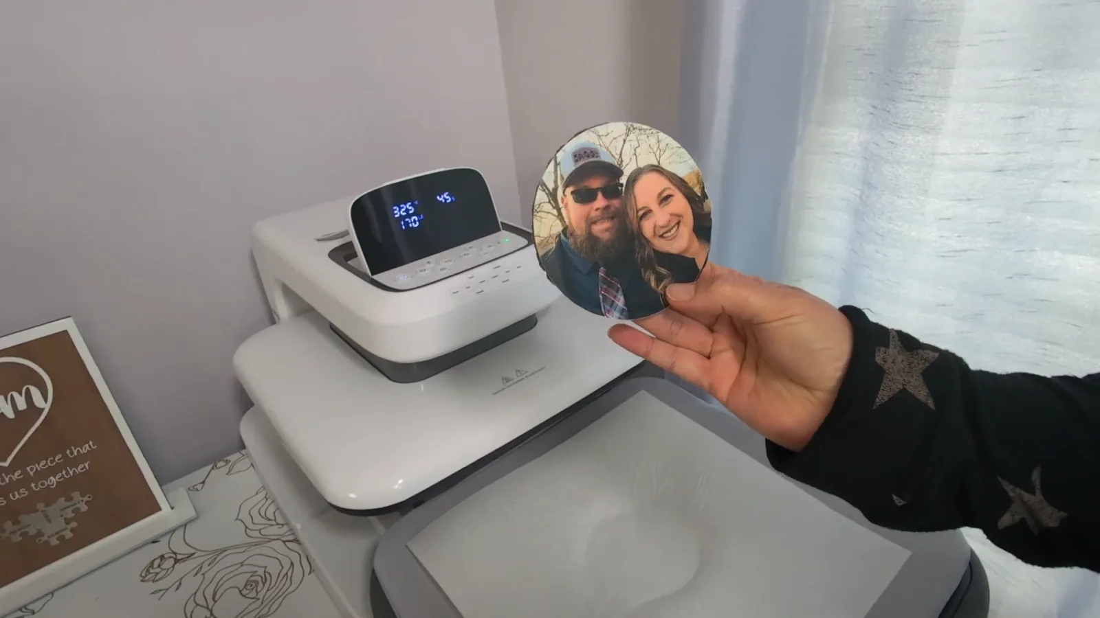A full color photograph printed as a DTF transfer, showing detail that vinyl cannot reproduce