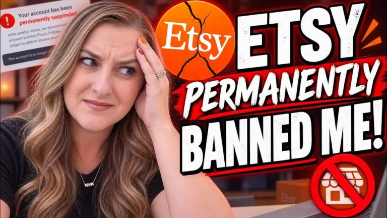 Video thumbnail reading Etsy Permanently Banned Me And Will Not Tell Me Why